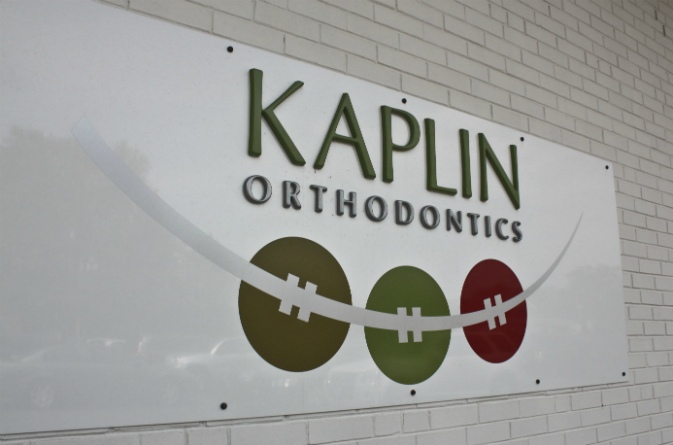 Kaplin Orthodontics; Dimensional Aluminum Sign