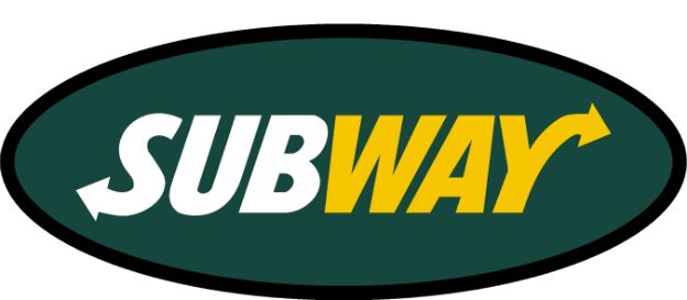 We can custom cut your sign for a unique design. This sign has an oval shape with the subway logo prominently diplayed within it. 